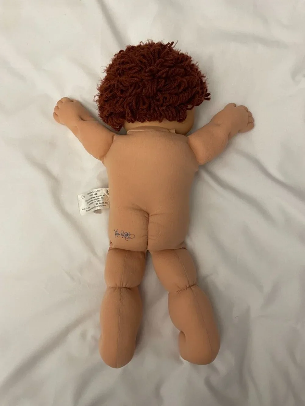 Cabbage Patch Kids Vintage 1985 Doll Denim Overalls Hat Shirt Shoes Certificate